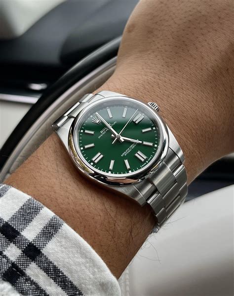 rolex green op|rolex oyster perpetual 41 price.